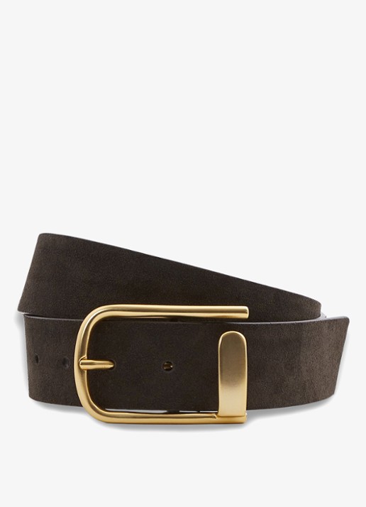 Reiss Iyla riem van leer - voorkant 7 chocoladebruin
