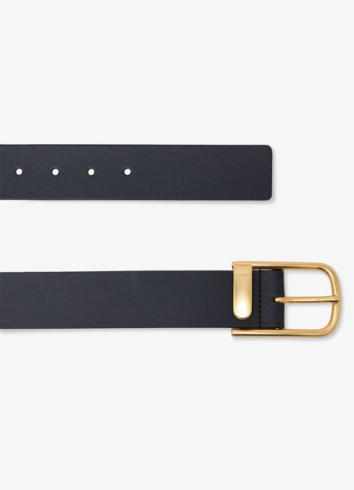 Reiss Iyla riem van suède - voorkant 2 donkerblauw