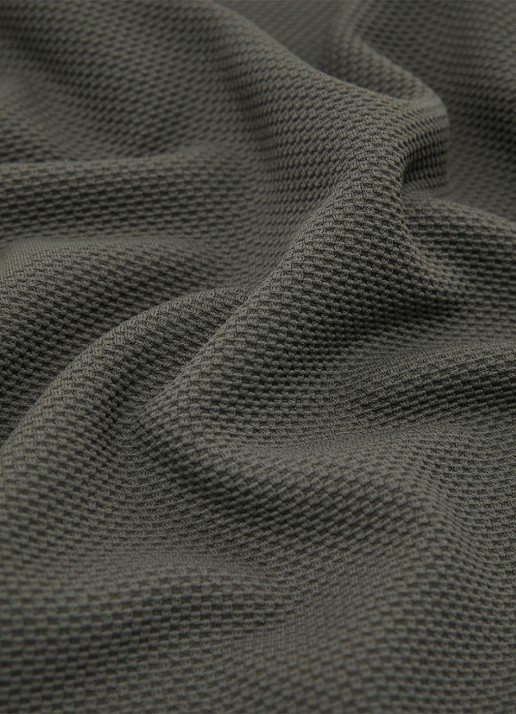 Reiss Jack T-shirt met structuur en ronde hals - detail 4 groen