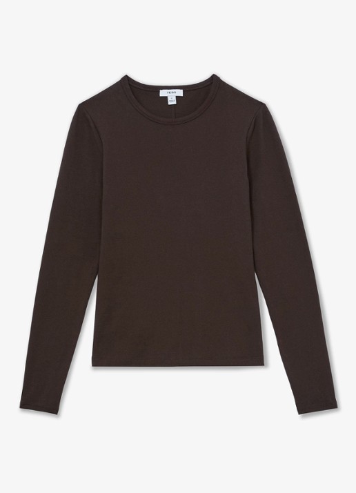 Reiss Jada longsleeve met ronde hals