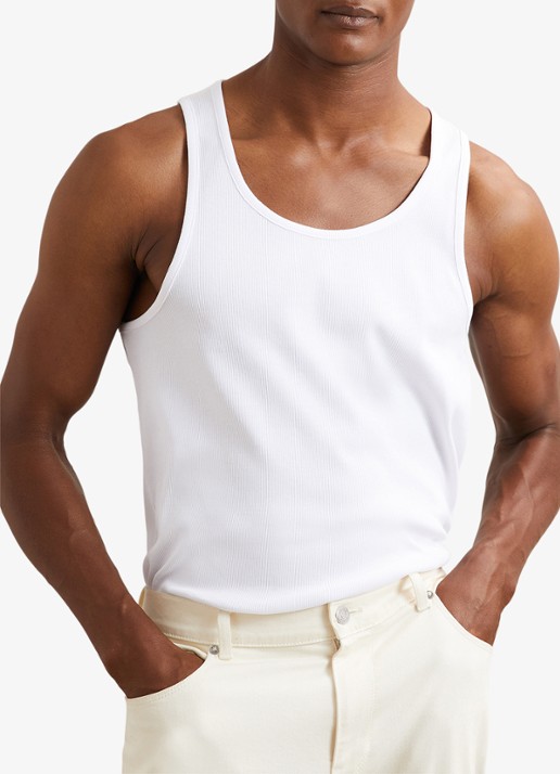 Reiss Jaden singlet met ronde hals