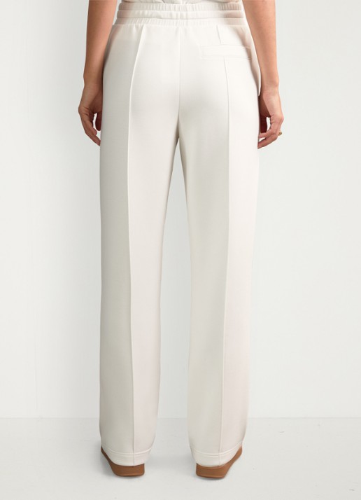 Reiss Jemma high waist straight fit joggingbroek met steekzakken - achterkant 9 wit