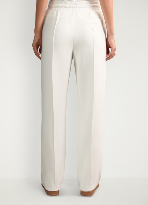 Reiss Jemma high waist straight fit joggingbroek met steekzakken - achterkant 10 wit