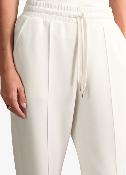 Reiss Jemma high waist straight fit joggingbroek met steekzakken - detail 8 wit