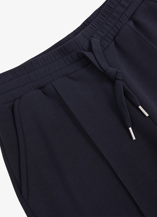 Reiss Jemma high waist straight fit joggingbroek met steekzakken - detail 8 donkerblauw