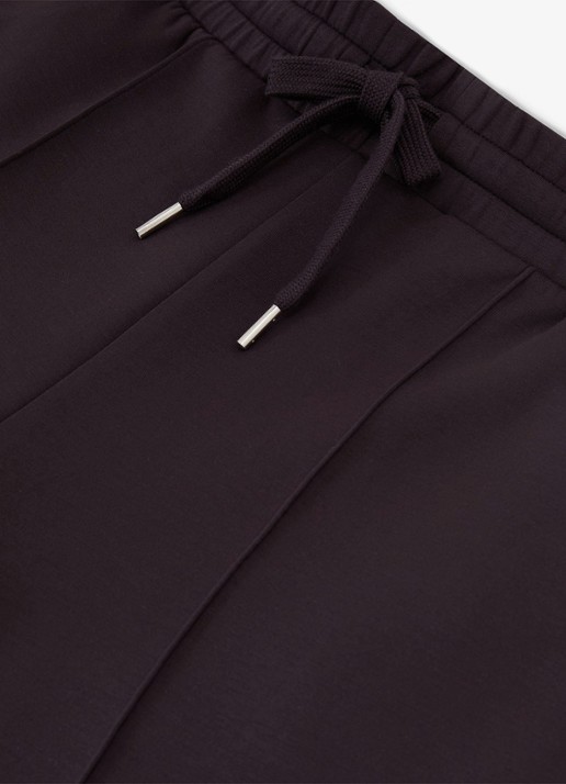 Reiss Jemma high waist straight fit joggingbroek met steekzakken - detail 4 aubergine
