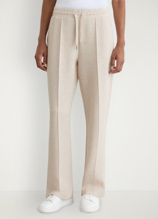 Reiss Jemma high waist wide fit joggingbroek met steekzakken - detail 3 beige