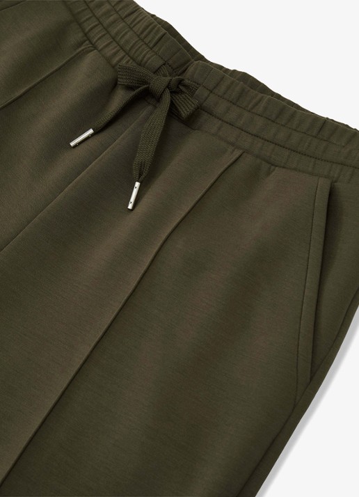 Reiss Jemma high waist wide fit joggingbroek met steekzakken - detail 6 olijfgroen