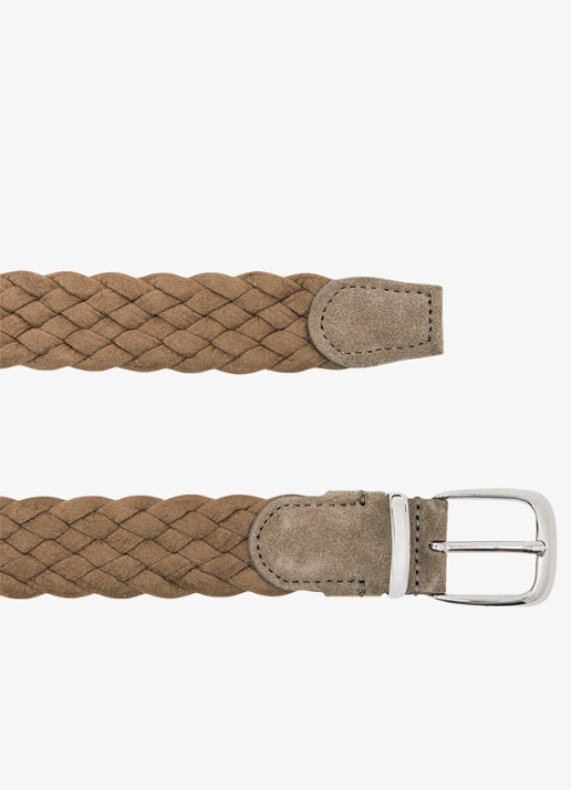 Reiss Jesse gevlochten riem - detail 3 zand