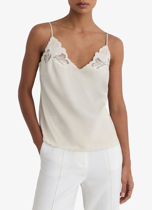 Reiss Joanie top met broderie