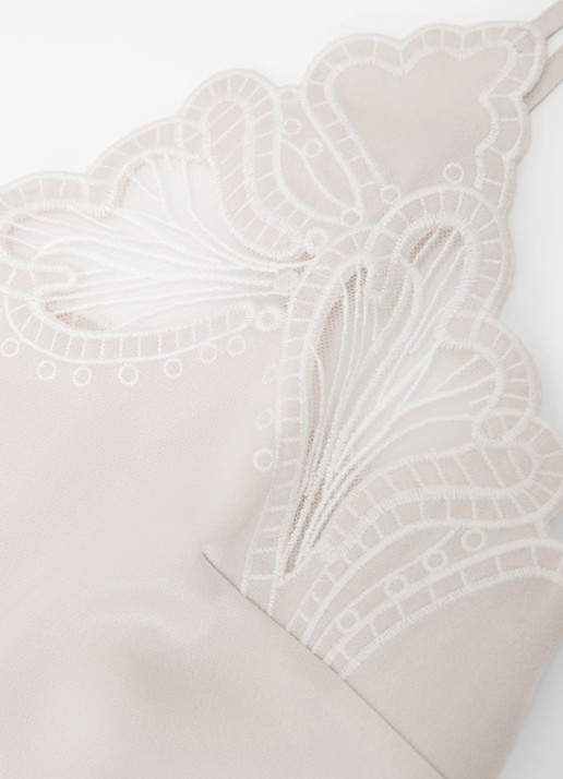 Reiss Joanie top met broderie - detail 7 neutral / beige