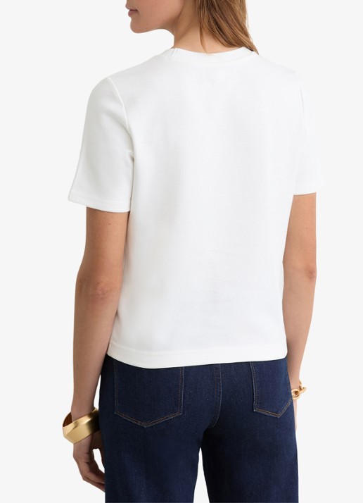 Reiss Josie T-shirt met ronde hals - achterkant wit