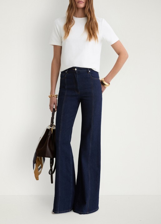 Reiss Josie T-shirt met ronde hals - voorkant 3 wit