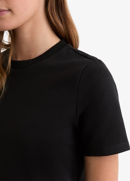 Reiss Josie T-shirt met ronde hals - detail 3 black / zwart