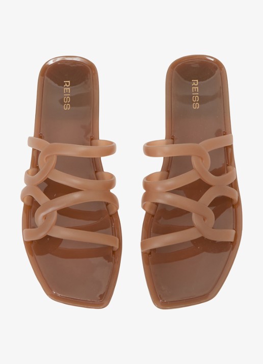 Reiss Juliette slipper - detail 2 beige