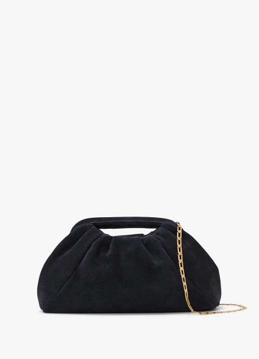 Reiss June clutch van suède