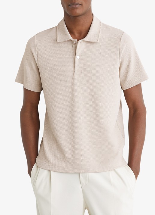 Reiss Kennedy regular fit polo met textuur