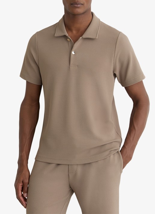 Reiss Kennedy regular fit polo met textuur