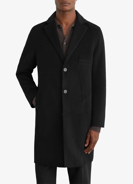 Reiss Knight mantel in wolblend