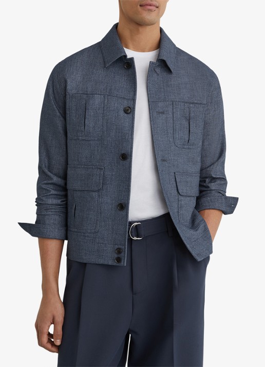 Reiss Lagos jack met klepzakken
