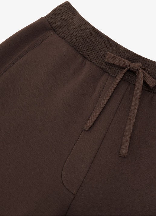 Reiss Laney wide fit joggingsbroek met steekzakken - detail 5 donkerbruin
