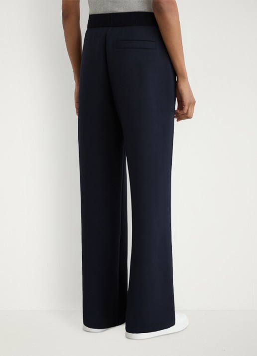 Reiss Laney wide fit joggingsbroek met steekzakken - achterkant 7 donkerblauw