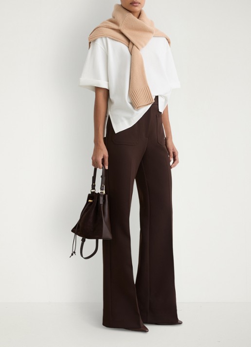 Reiss Lara oversized T-shirt  - voorkant 7 wit