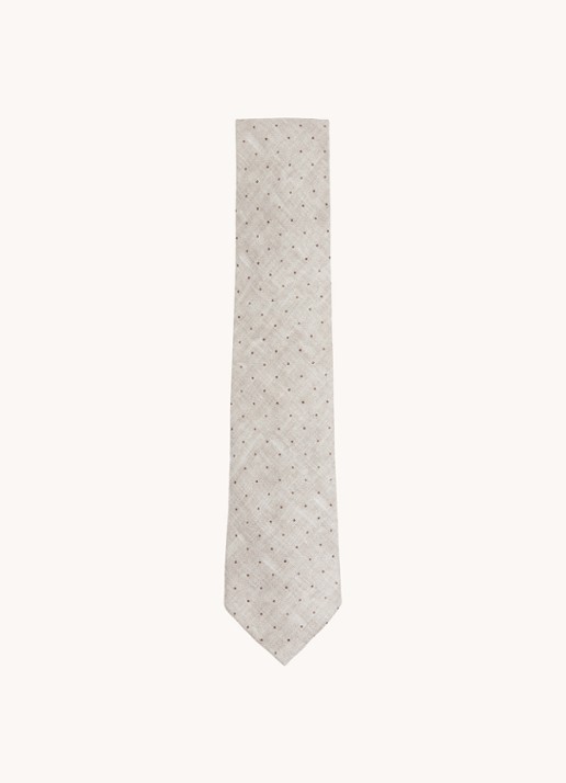 Reiss Lateran stropdas van zijde - achterkant 3 beige
