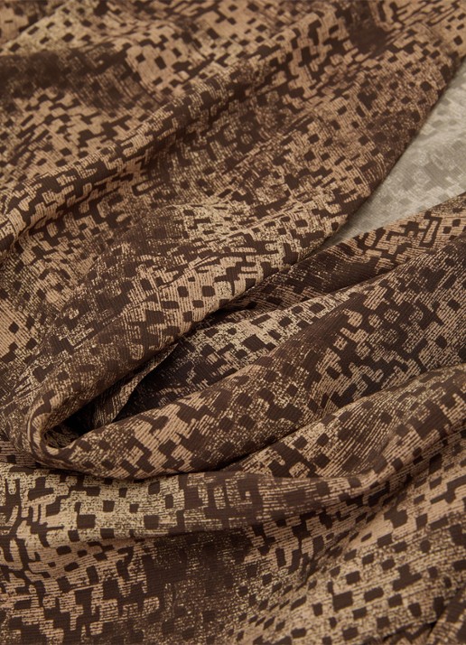 Reiss Laurie op van zijde met print - detail 5 bruin