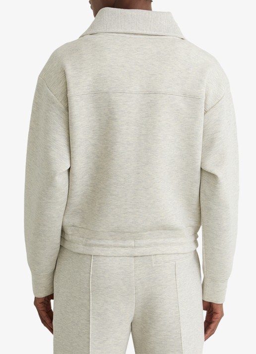 Reiss Laurrie sweatvest met steekzakken - achterkant 4 grijs