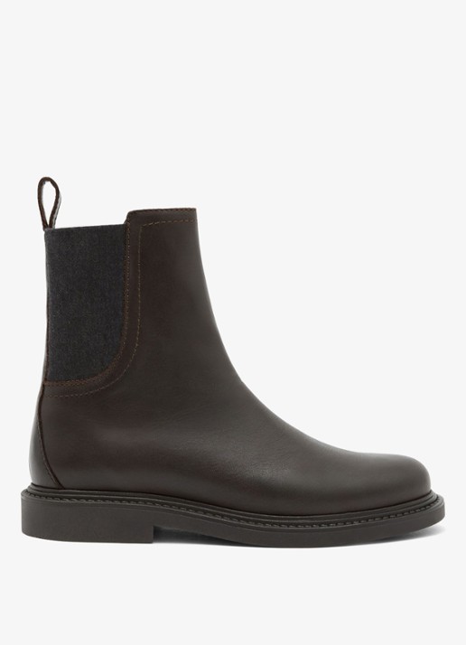 Reiss Lennon enkellaars van leer