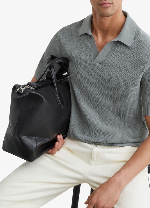 Reiss Leon regular fit polo  - detail 2 grijs