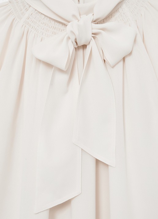 Reiss Lerina blouse met sjaalkraag - detail 6 wit