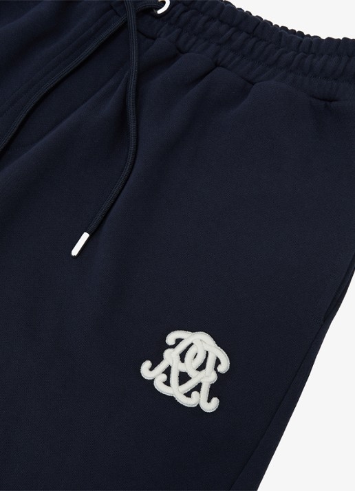 Reiss Levin straight fit korte broek met steekzakken - detail 4 donkerblauw