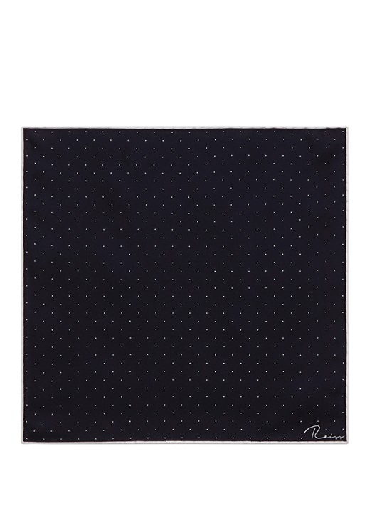 Reiss Liam pochet van zijde met stippenprint - detail 4 navy / blauw