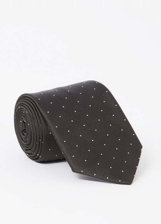 Reiss Liam stropdas in zijdeblend met stippenprint