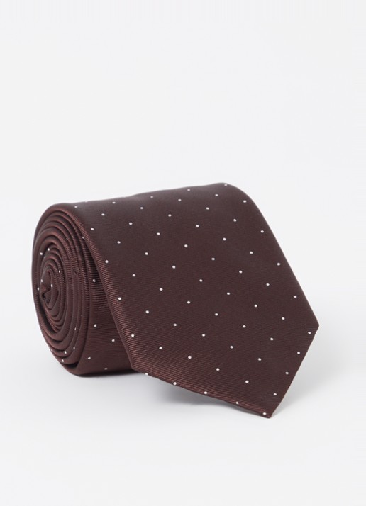 Reiss Liam stropdas in zijdeblend met stippenprint