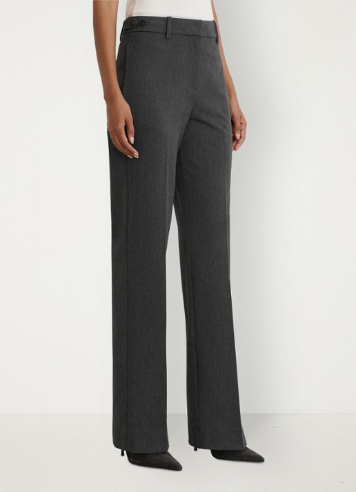 Reiss Lina high waist straight fit pantalon met persplooi