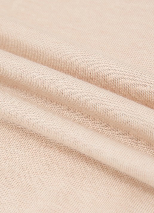 Reiss Livy fijngebreide top in linnenblend - detail 7 beige