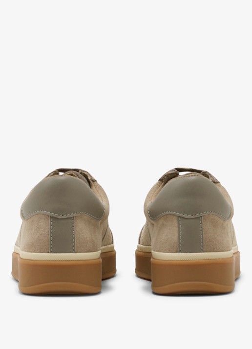 Reiss Lizzie sneaker van suède - detail 4 taupe