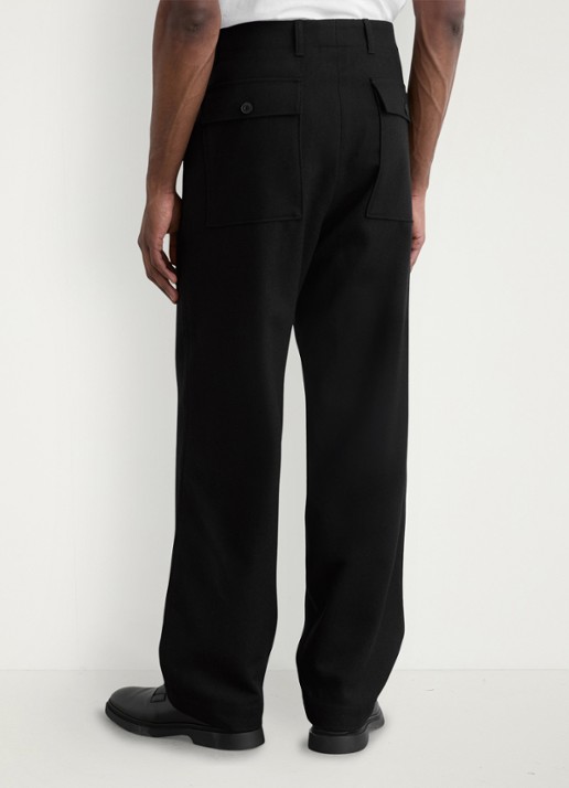 Reiss Loose fit pantalon met steekzakken - achterkant black / zwart