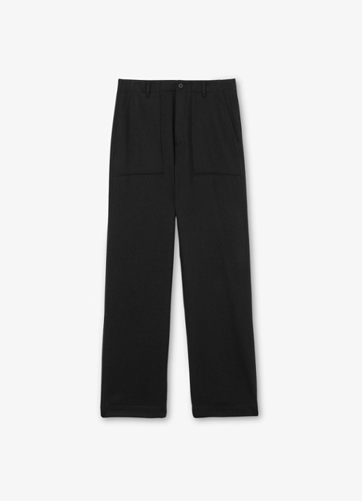 Reiss Loose fit pantalon met steekzakken - voorkant 2 black / zwart