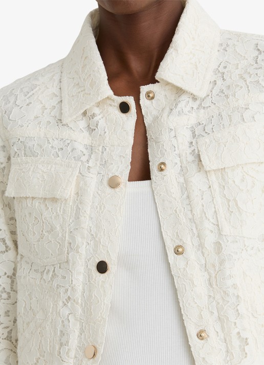 Reiss Lori jack met kant - detail 5 wit