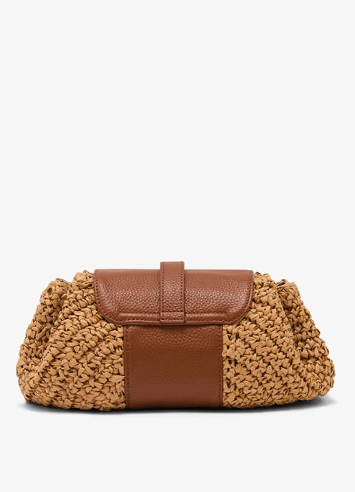 Reiss Lori schoudertas met details van leer - achterkant 6 bruin