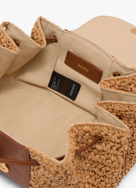 Reiss Lori schoudertas met details van leer - detail 2 bruin