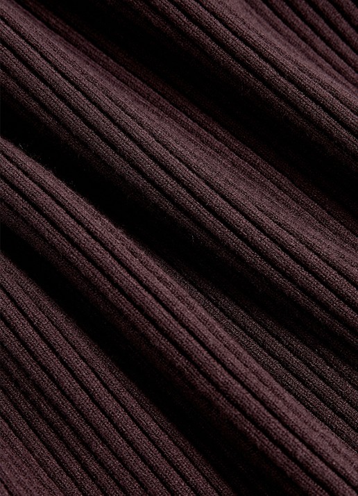 Reiss Lorna fijngebreide trui met asymmetrisch hals - detail 5 paars