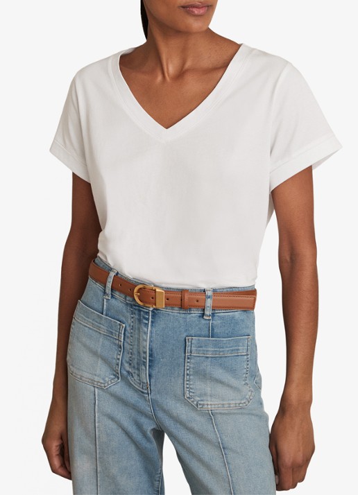 Reiss Luna T-shirt met V-hals