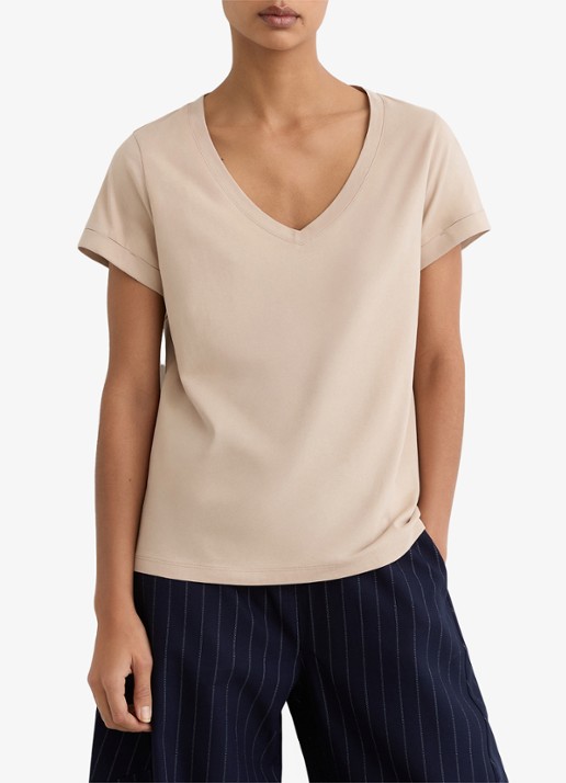 Reiss Luna T-shirt met V-hals
