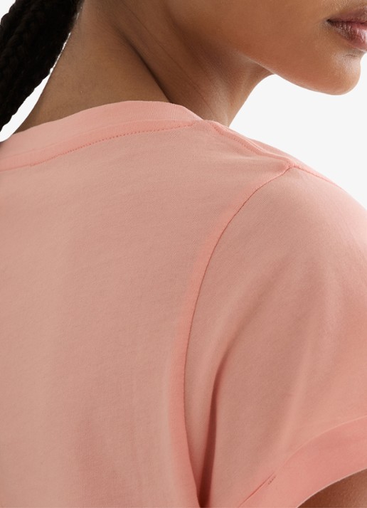 Reiss Luna T-shirt met V-hals  - detail 4 oudroze