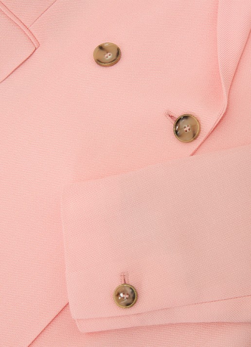 Reiss Magda double-breasted blazer met klepzakken  - detail 6 oudroze